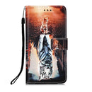 For Nokia G21 / G11 Colored Drawing Plain Weave Leather Phone Case(Cat And Tiger)