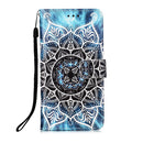 For Samsung Galaxy A23 4G&5G / F23 Colored Drawing Plain Weave Leather Phone Case(Undersea Mandala)