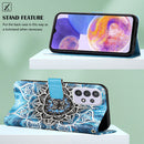 For Samsung Galaxy A23 4G&5G / F23 Colored Drawing Plain Weave Leather Phone Case(Undersea Mandala)