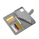 For Samsung Galaxy M53 5G LC.IMEEKE Calf Texture Leather Phone Case(Grey)