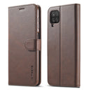 For Samsung Galaxy M53 5G LC.IMEEKE Calf Texture Leather Phone Case(Coffee)