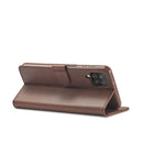 For Samsung Galaxy M53 5G LC.IMEEKE Calf Texture Leather Phone Case(Coffee)