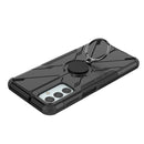 For Samsung Galaxy F23 / M23 5G Armor Bear Shockproof PC + TPU Phone Case with Ring(Black)
