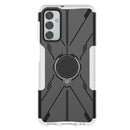 For Samsung Galaxy F23 / M23 5G Armor Bear Shockproof PC + TPU Phone Case with Ring(White)