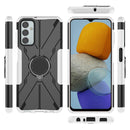 For Samsung Galaxy F23 / M23 5G Armor Bear Shockproof PC + TPU Phone Case with Ring(White)