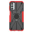 For Samsung Galaxy F23 / M23 5G Armor Bear Shockproof PC + TPU Phone Case with Ring(Red)