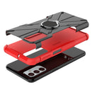 For Samsung Galaxy F23 / M23 5G Armor Bear Shockproof PC + TPU Phone Case with Ring(Red)