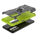 For Samsung Galaxy F23 / M23 5G Armor Bear Shockproof PC + TPU Phone Case with Ring(Green)