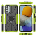 For Samsung Galaxy F23 / M23 5G Armor Bear Shockproof PC + TPU Phone Case with Ring(Green)