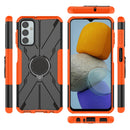 For Samsung Galaxy F23 / M23 5G Armor Bear Shockproof PC + TPU Phone Case with Ring(Orange)