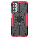 For Samsung Galaxy F23 / M23 5G Armor Bear Shockproof PC + TPU Phone Case with Ring(Rose Red)