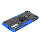 For Samsung Galaxy F23 / M23 5G Armor Bear Shockproof PC + TPU Phone Case with Ring(Blue)