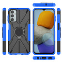 For Samsung Galaxy F23 / M23 5G Armor Bear Shockproof PC + TPU Phone Case with Ring(Blue)