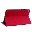 For Huawei MediaPad M5 Lite 10.1 Skin Feel Solid Color Zipper Leather Tablet Case(Red)