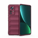 For Xiaomi 12/12 Pro Magic Shield TPU + Flannel Phone Case(Wine Red)