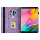 For Amazon Kindle Paperwhite 5 Big Butterfly Embossed Smart Leather Tablet Case(Purple)