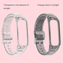 For Samsung Galaxy Fit 2 SM-R220 Discoloration in Light TPU Watch Band(Black)