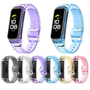 For Samsung Galaxy Fit 2 SM-R220 Discoloration in Light TPU Watch Band(Black)