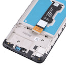 LCD Screen and Digitizer Full Assembly with Frame For Motorola Moto E40