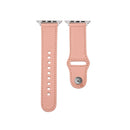 Nail Silver Buckle Leather Watch Band For Apple Watch Ultra 49mm / Series 8&7 45mm / SE 2&6&SE&5&4 44mm / 3&2&1 42mm(Pink)