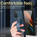 For Samsung Galaxy Z Fold2 SULADA Cool Series PC + Leather Texture Skin Feel Shockproof Phone Case(Brown)