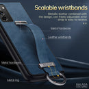 For Samsung Galaxy Z Fold2 SULADA Cool Series PC + Leather Texture Skin Feel Shockproof Phone Case(Brown)
