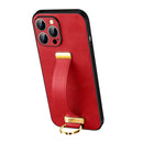 For iPhone 13 Pro Max SULADA Cool Series PC + Leather Texture Skin Feel Shockproof Phone Case(Red)