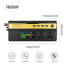 8896 1600W Car Smart Multi-functional Digital Display Inverter, Specification:12V