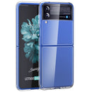 For Samsung Galaxy Z Flip4 5G Simple All-inclusive Clear Crystal Acrylic +TPU Shockproof Case