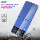 For Samsung Galaxy Z Flip4 5G Simple All-inclusive Clear Crystal Acrylic +TPU Shockproof Case