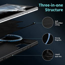 For Samsung Galaxy S22 Ultra 5G MagSafe Magnetic Liquid Silicone Phone Case(Black)