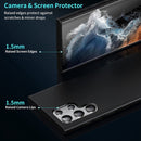 For Samsung Galaxy S22 Ultra 5G MagSafe Magnetic Liquid Silicone Phone Case(Black)