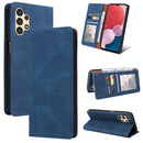 For Samsung Galaxy A13 4G Simple Suction Closure Leather Phone Case(Blue)