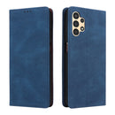 For Samsung Galaxy A13 4G Simple Suction Closure Leather Phone Case(Blue)