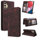For Samsung Galaxy A13 4G Simple Suction Closure Leather Phone Case(Brown)