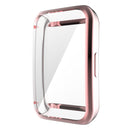 For Huawei Band 7 Full Coverage Electroplating TPU Watch Case(Pink)