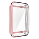 For Huawei Band 7 Full Coverage Electroplating TPU Watch Case(Pink)