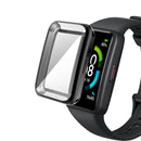 For Huawei Band 7 Full Coverage Electroplating TPU Watch Case(Black)
