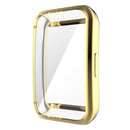 For Huawei Band 7 Full Coverage Electroplating TPU Watch Case(Gold)