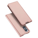 For Xiaomi 12 Lite DUX DUCIS Skin Pro Series Shockproof Leather Phone Case(Rose Gold)