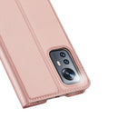For Xiaomi 12 Lite DUX DUCIS Skin Pro Series Shockproof Leather Phone Case(Rose Gold)