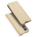 For Xiaomi 12 Lite DUX DUCIS Skin Pro Series Shockproof Leather Phone Case(Gold)