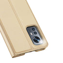 For Xiaomi 12 Lite DUX DUCIS Skin Pro Series Shockproof Leather Phone Case(Gold)