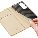 For Xiaomi 12 Lite DUX DUCIS Skin Pro Series Shockproof Leather Phone Case(Gold)