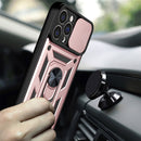 For iPhone 14 Plus Sliding Camera Cover Design TPU+PC Phone Case (Rose Gold)