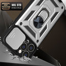For iPhone 14 Plus Sliding Camera Cover Design TPU+PC Phone Case (Silver)