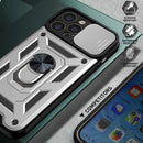 For iPhone 14 Plus Sliding Camera Cover Design TPU+PC Phone Case (Silver)