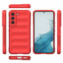 For Samsung Galaxy M23 5G Magic Shield TPU + Flannel Phone Case(Light Blue)