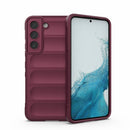 For Samsung Galaxy M23 5G Magic Shield TPU + Flannel Phone Case(Wine Red)