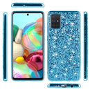 For Samsung Galaxy A73 Glitter Powder Shockproof TPU Phone Case(Blue)